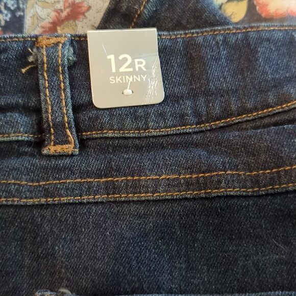 Aeropostale‎ Girls floral embroidered skinny jeans size 12 NWT - Picture 7 of 7